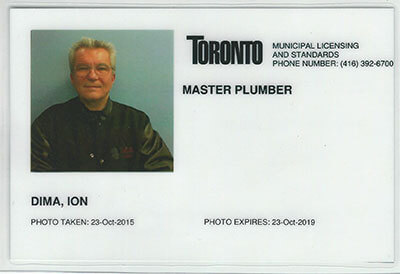 Toronto Master Plumber ID