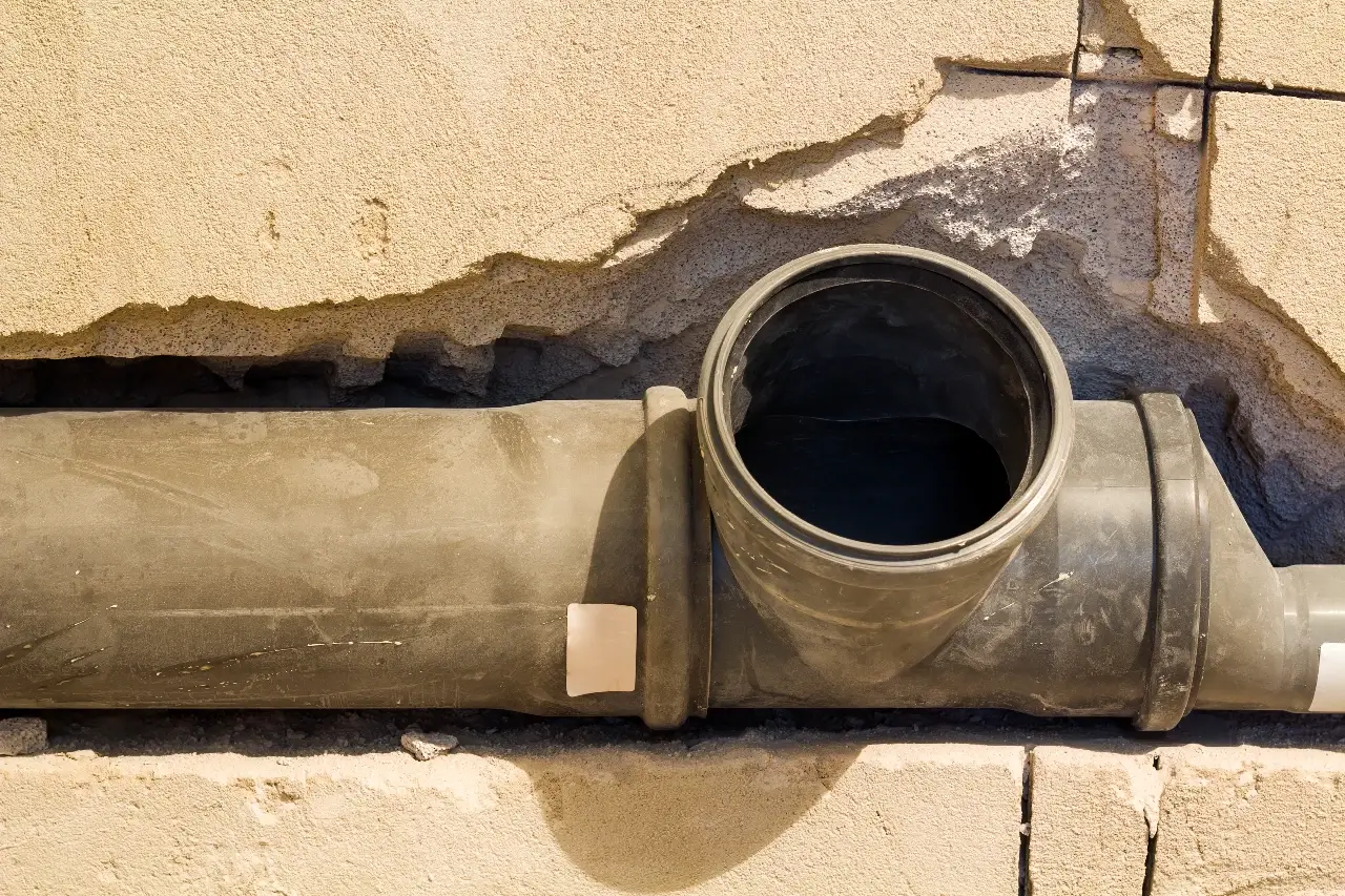 Sewer Pipe Bathroom Installation