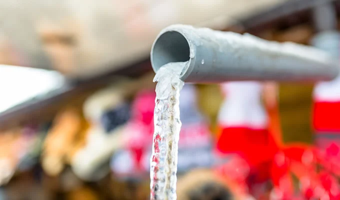 Pipes freeze
