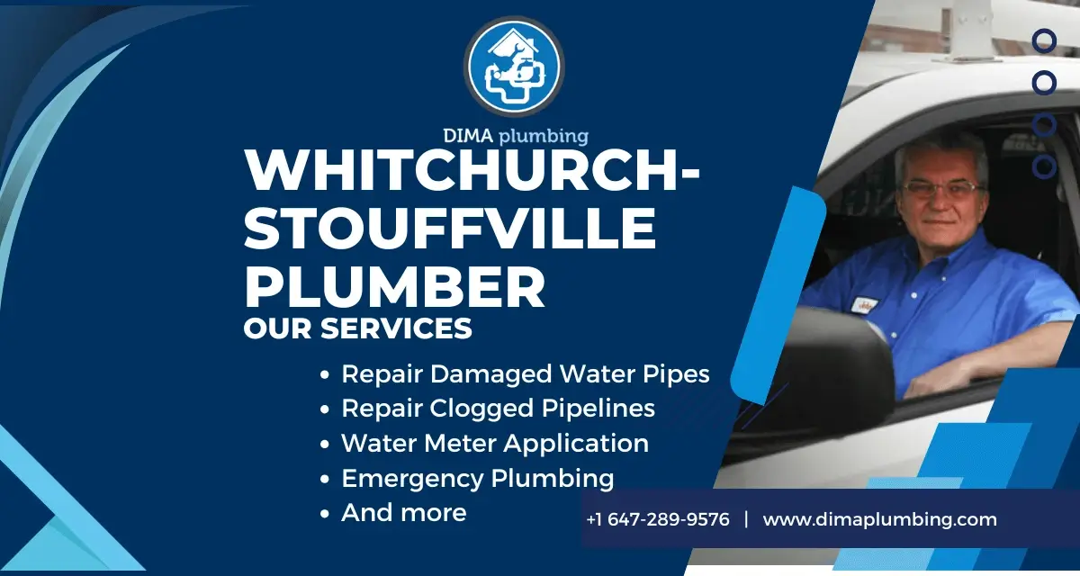 Featured image saying plumber in Whitchurch Stouffville